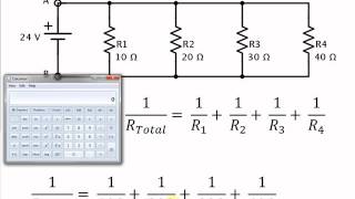 Easy Calculator Method for Finding Total Resistance in a Parallel Circuits [upl. by Yemaj]