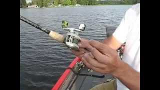 How to thumb a baitcasting reel  fishing [upl. by Tuinenga]