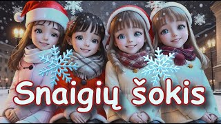 ❄️Dainos apie žiemą❄️  Snaigių šokis ❄️ I 🔆Me2čiukai🔆 [upl. by Elletsyrc573]