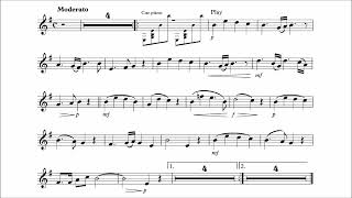 Easy Violin PlayAlong  The Lark  Mikhail Glinka  with sheet music [upl. by Nauqe]