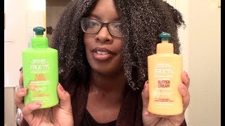 GARNIER FRUCTIS SLEEK N SHINE VS BUTTER CREAM [upl. by Croom]