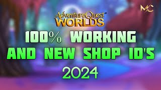 AQW  100 WORKING AND NEW FREE SHOP IDS  RARE SEASONAL CHEST AND MORE   MARCH 18 2024 [upl. by Eirollam]