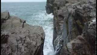 Porth Island bridge blow hole Cornwall [upl. by Olive]