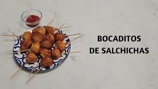 Cómo Hacer Bocaditos de Salchichas [upl. by Yditsahc884]