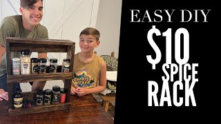 Easy DIY Spice Rack for under 10 [upl. by Choong676]