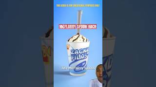 How The McFlurry Spoon Works shorts [upl. by Gausman]