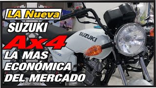 🛑 Así Es la Legendaria De SUZUKI AX4 2024 La Mas económica De Bajo Cilindraje Review ⚡️daiver motos [upl. by Eelymmij670]