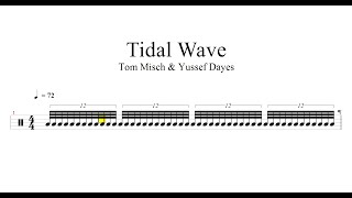 Tom Misch amp Yussef Dayes  Tidal Wave  Drum Sheet Music [upl. by Latty150]