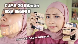 REVIEW LENGKAP  UJI KETAHANAN OMG COVERLAST FOUNDATION 20 RIBUAN MURAH BUAT PEMULA [upl. by Allin]