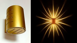 Modern Lighting Ideas from PVC Pipe  Wall Lamp Design Spotlight  DIY Crafts [upl. by Tarkany]