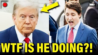 LEAK Trump Threatens ALL OF CANADA in Private Meet [upl. by Leahsim586]