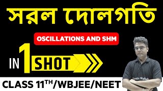 সরল দোলগতি in 1 Shot  Oscillations and SHM in Bangla  Class 11th WBJEE NEET  অগ্নি ব্যাচ [upl. by Yelha257]