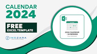 Free Customizable amp PrintFriendly 2024 Excel Calendar [upl. by Twila]