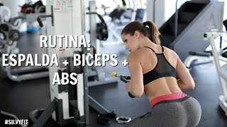 Rutina de Espalda Bicep y Abdominales [upl. by Adeirf697]