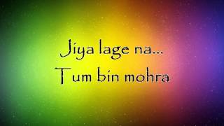 Jiya Lage Na  Talaash Lyrics HD [upl. by Okier]