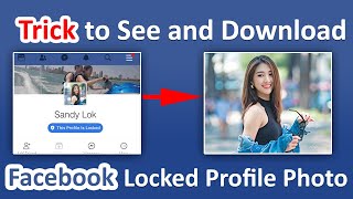 How to View Private Facebook Profile Pic Without Being Friends  See Locked Facebook Profile Photos [upl. by Atikam169]