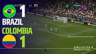 ⚽ Brasil 11 Colombia 🏆COPA AMERICA 2024  Highlights  Simulación y recreación de videojuego [upl. by Cleopatre]