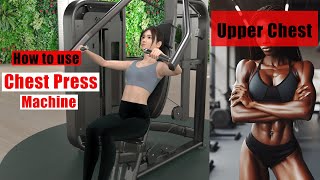 How to use Chest Press machine  Gym workouts for women [upl. by Ttennaj]