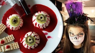 Deser na halloween  przerażająco pyszne gałki oczne z panna cotty [upl. by Aynodal]