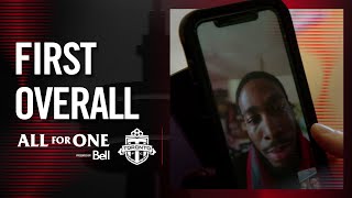 First overall TFC select Spicer in the 2024 MLS SuperDraft  All For One Moment presented by Bell [upl. by Nitnert564]