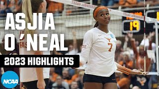 Asjia ONeal 2023 NCAA volleyball tournament highlights [upl. by Emmer370]