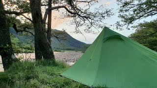 Solo Camping By Rivers Mountains And Highland Cows  Highlands Scotland [upl. by Terencio]