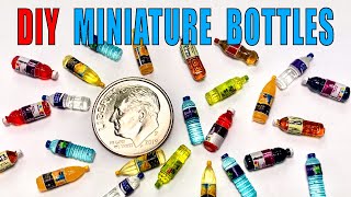 DIY Miniature Clear Drink Bottles  Dollhouse Food Resin 3D Prints [upl. by Eirdua580]