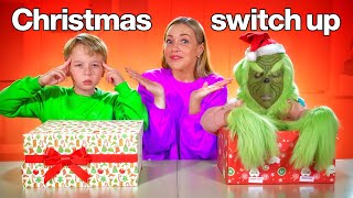 Mystery Christmas Gift Switch Up Challenge  Gaby and Alex Family [upl. by Tasia]