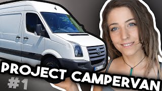 Project Campervan 1  Crafter leerräumen Rostentfernung Alubutyl [upl. by Rozalin]