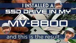 I installed a SSD in my MV8800  UNPACK  DIY  speed results [upl. by Sallyann]