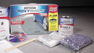 How to Use RustOleum® Epoxyshield® Garage Floor Coating Kit to Transform Your Floor [upl. by Esila760]