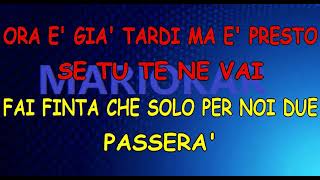 Gino Paoli Una lunga storia damore karaoke [upl. by Arlan]