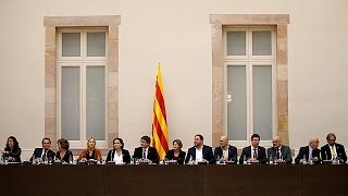 La Catalogna rivolge allUe la sua richiesta di indipendenza dalla Spagna [upl. by Annahael]