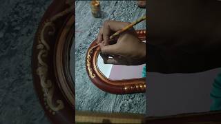 Restoring an old mirror frame diypaintingcolouringrenovationviralshortshortsviralroyal [upl. by Nazar]