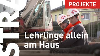 Wie unsere STRABAGLehrlinge alleine ein Haus bauen [upl. by Netsryk]