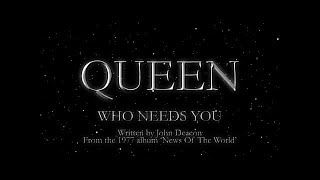 Queen  Who Needs You Official Lyric Video [upl. by Hsirahc642]