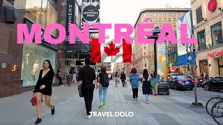 MONTREAL QUEBEC CANADA 4K Walk Tour [upl. by Janice]