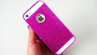 DIY Glitter Clear Cell Case  AntiFall Shimmering Glitter Cell Case [upl. by Hras]