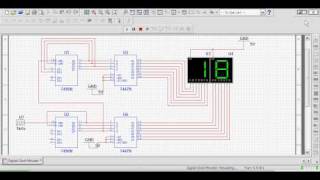 Counting minutes Digital Clock Multisim [upl. by Grobe654]