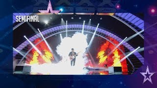 ¡Desastre Este guitarrista huye del escenario tras un error  Semifinal 3  Got Talent España 2018 [upl. by Gisella760]