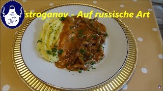 Beef Stroganoff  BefStroganov  auf Russische Art [upl. by Shalom559]