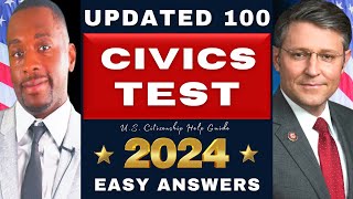 US Citizenship Test 2024 Questions and Answers 100 Civics History Government Ciudadania Americana [upl. by Buiron]