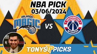 Orlando Magic vs Washington Wizards 362024 FREE NBA Picks and Predictions on NBA Betting Tips [upl. by Azelea]