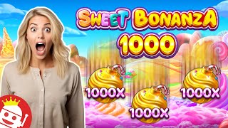 😱 WORLDS FIRST SWEET BONANZA 1000 MAX WIN IS IN WHOOP WHOOP [upl. by Yelrahs]