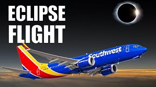 Solar Eclipse 2024 EPIC Southwest Flight into TOTALITY [upl. by Uella]