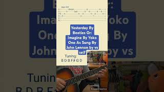 Yesterday By Beatles Or Imagine By Yoko Ono As Sung By John Lennon by vs self Acoustic Guitar Tab [upl. by Esau282]