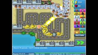 Bloons Tower Defense 4  Track 1  Hard  Level 196 NO MISSES [upl. by Aciret251]