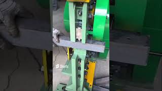 Cut punch holes on angle iron in one machine 👍 [upl. by Enelak517]