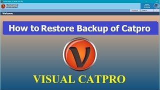 How to Restore Backup of Catpro [upl. by Airdnaid]