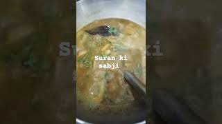 Suran ki sabji how can make suran vegetable viralshort [upl. by Aelrac]